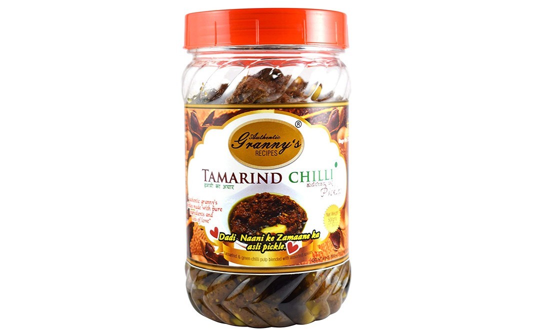 Authentic Granny's Recipes Tamarind Chilli Pickles    Jar  500 grams